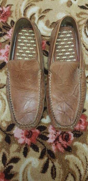 Кожанные фирменные мокасины