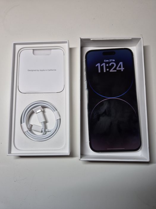 IPhone 14 Pro Max 128GB Silver 100% bateria Starogard Gdański • OLX.pl