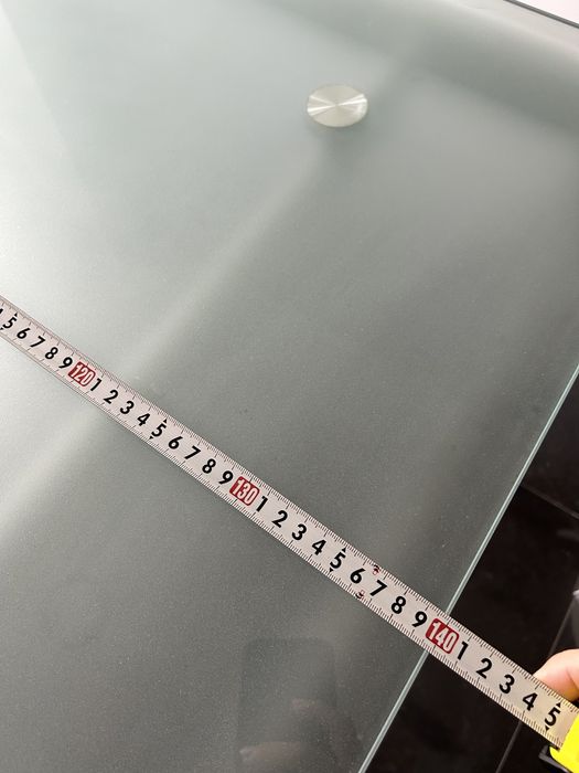 Mesa de cozinha com tampo vidro