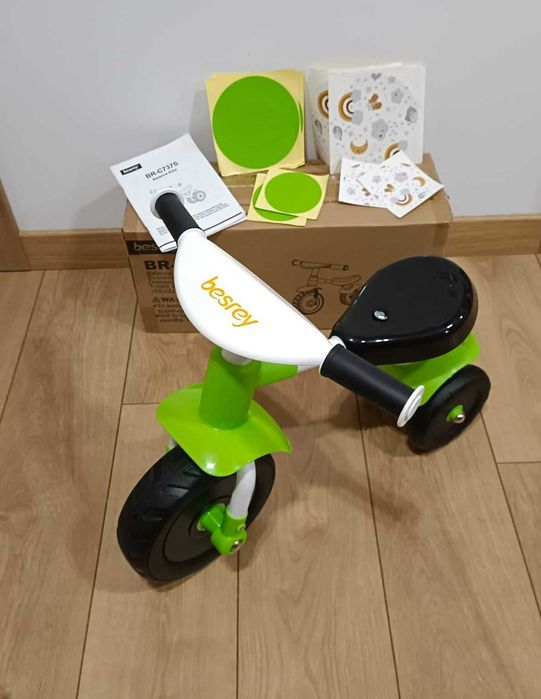 Rowerek Biegowy BESREY zielono-biały