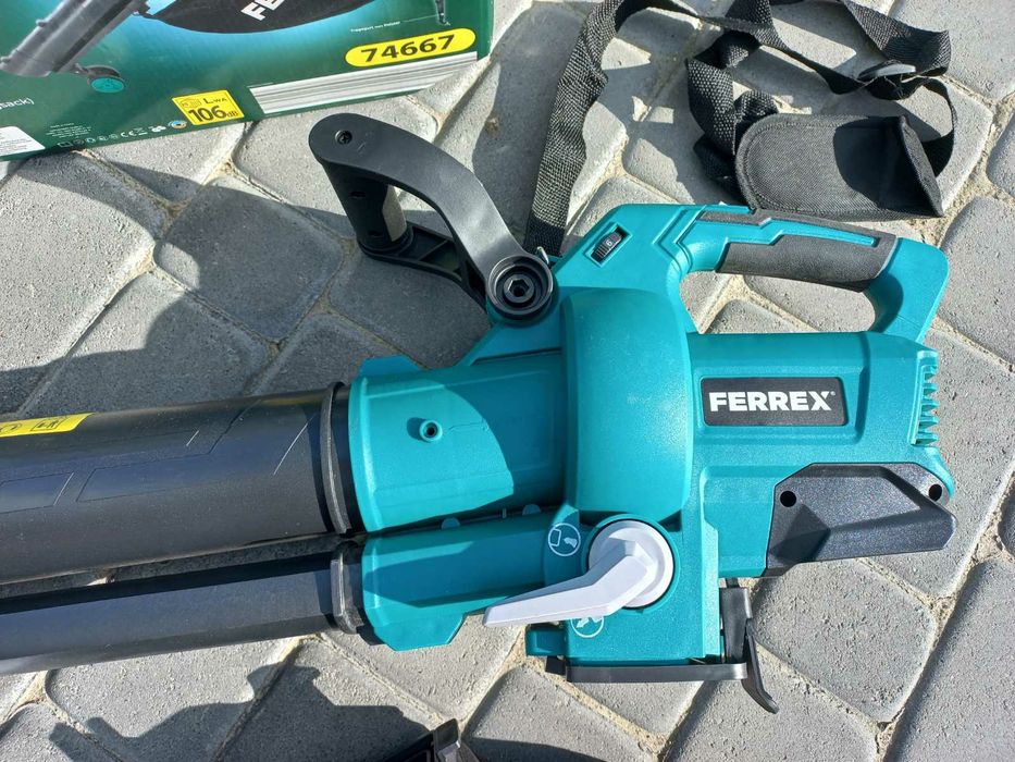 Потужна аккумуляторна дуйка ferrex 40v садовий пилосос дуйка