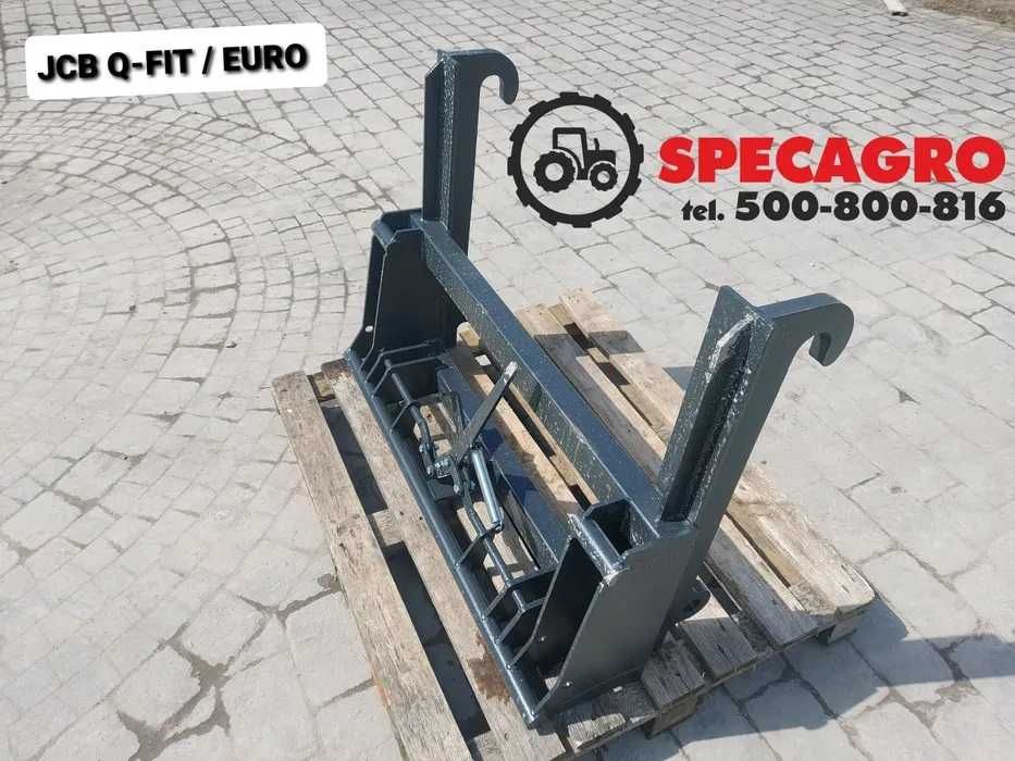 Adapter hydrauliczny z ramką euro na widły  paletowe .