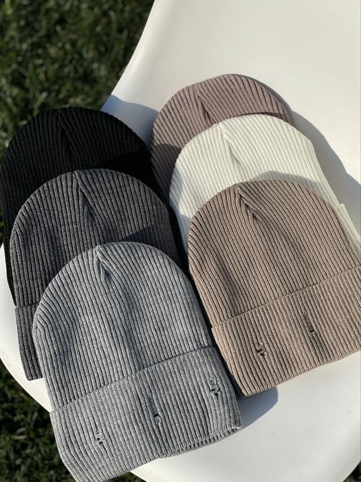 ШАПКА рванка на флісі . Шапка жіноча зима . Шапка підліток зима.