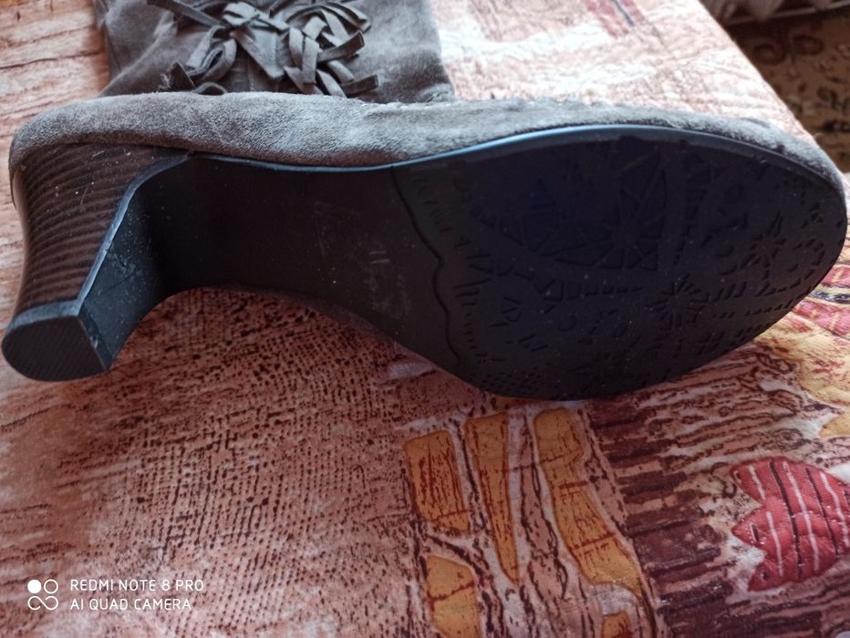 Замшеві сапожки утеплені