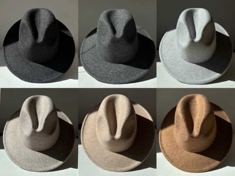 Вовняний капелюх Федора унісекс меланж LUXORA