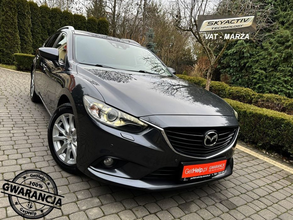 Mazda 6 *Led*Automat*Martwe Pole*Nawi*Asystent pasa*Grzane fotele*FV-MARŻA*