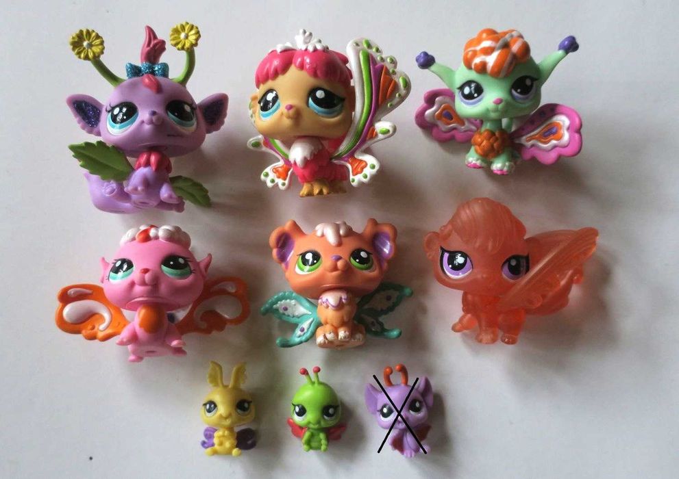 Zestaw 9 szt wróżki Littlest Pet Shop LPS wróżka pet shop