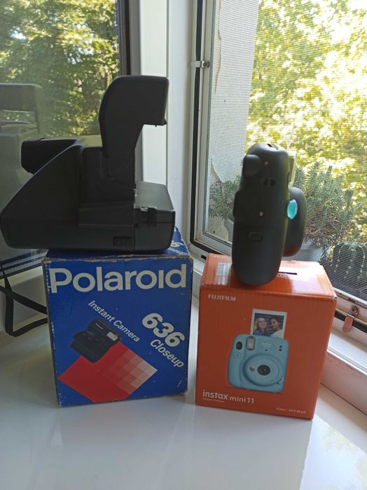Камера миттєвого друку Fujifilm Instax Mini 11 і Polaroid 636 ОЛХДОСТА