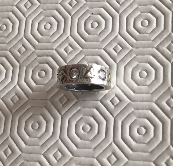 Anel prata e ouro Brior