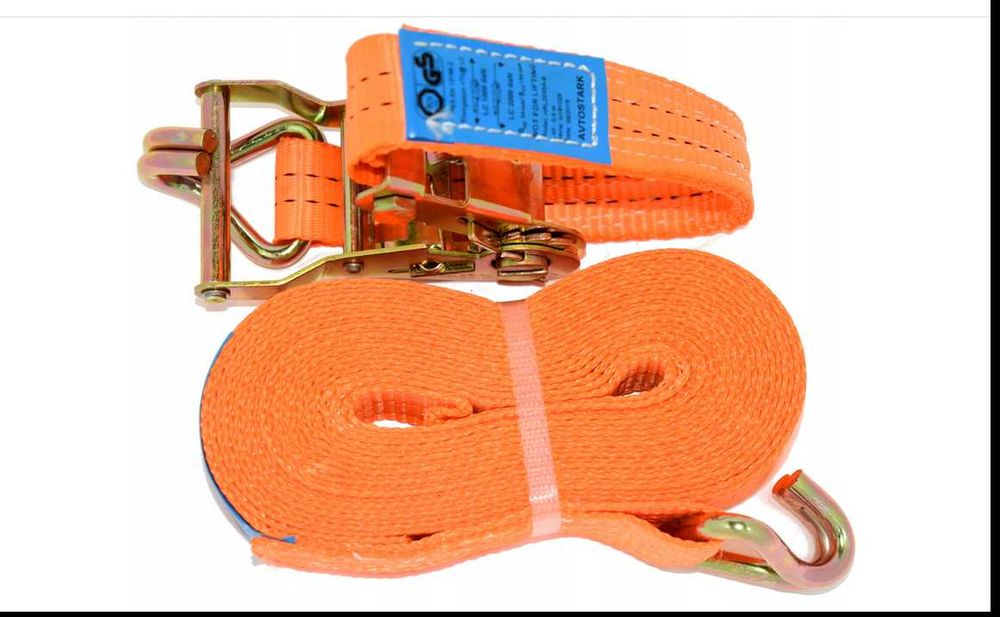 Pas Transportowy z Napinaczem Hak-Hak Lina 5M 35mm 2T