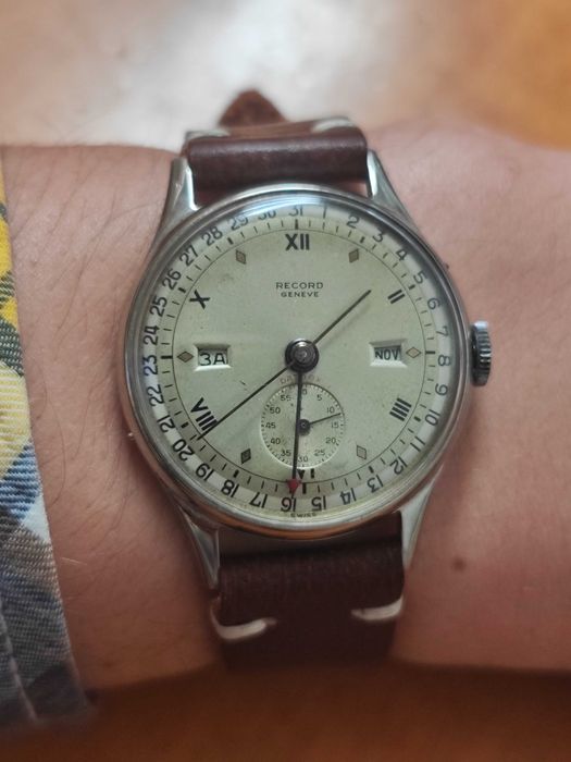 Relógip Record Watch - Geneve - Datofix - Triple Date