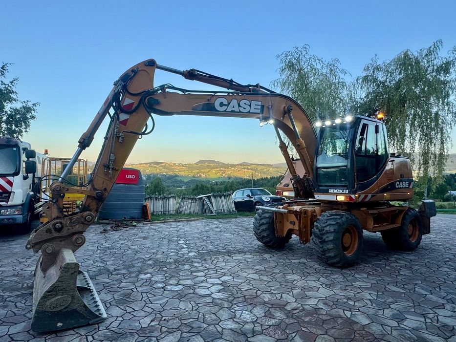 Case WX145 koparka kołowa 14t 15t balon szybkozłącze geith czerpak