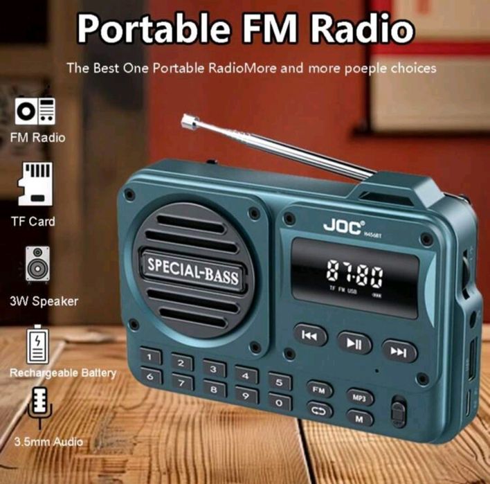 Rádio FM portátil (novo)