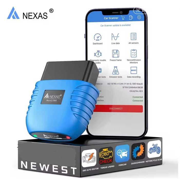 Interfejs skaner diagnostyczny do motocykli i samochodów Nexas NexLink