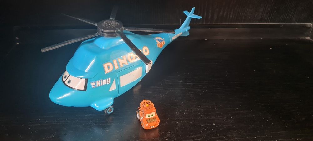 Duży helikopter Dinoco z dźwiękiem 36 cm Auta Cars