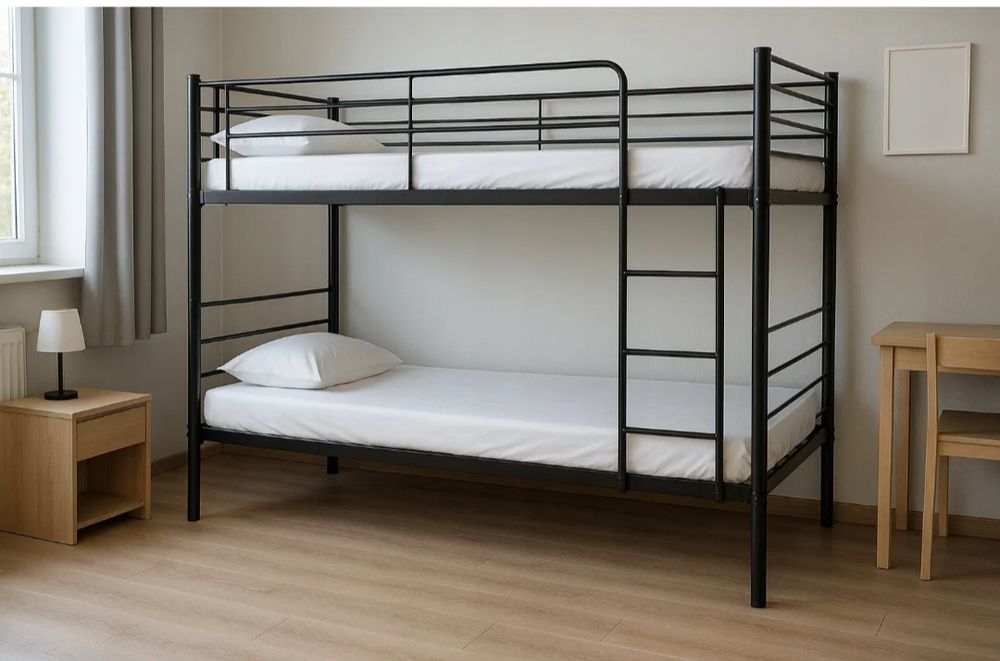 Двоповерхове металеве ліжко ікеа 200*90 з матрацами або без