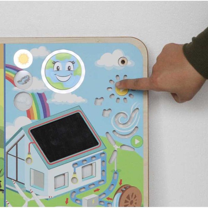 MASTERKIDZ Tablica Edukacyjna Energia Odnawialna i Nieodnawialna Mon