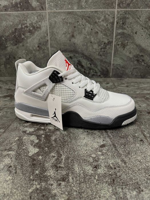 !SALE! Nike Air Jordan Retro 4 White/Gray 40 41 42 43 44 45 найк
