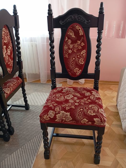 Krzesła drewniane czarne 12szt.