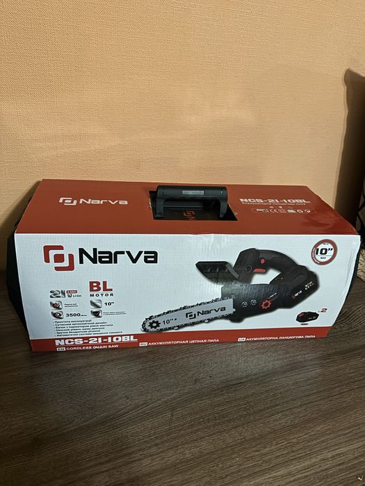цепная аккумуляторная пила NARVA NCS-21-10BL