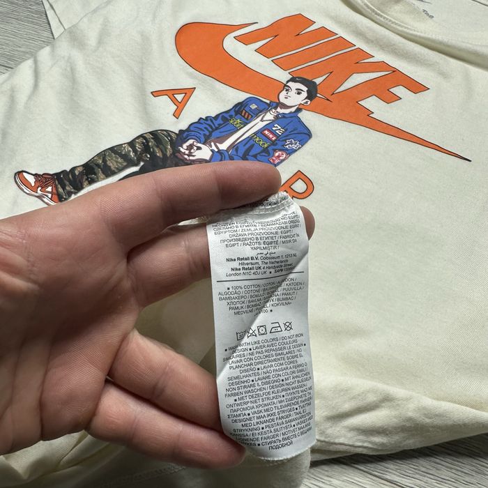 Футболка Nike Air M-L оригинал мужская хлопковая молочная