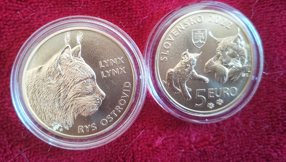 Moedas comemorativas - Fauna - Eslováquia
