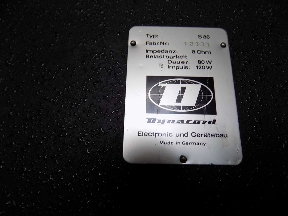 Dynacord S86 kolumny estradowe