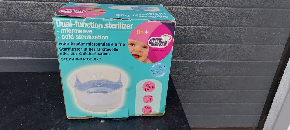 Estrelizador de biberões, de microondas