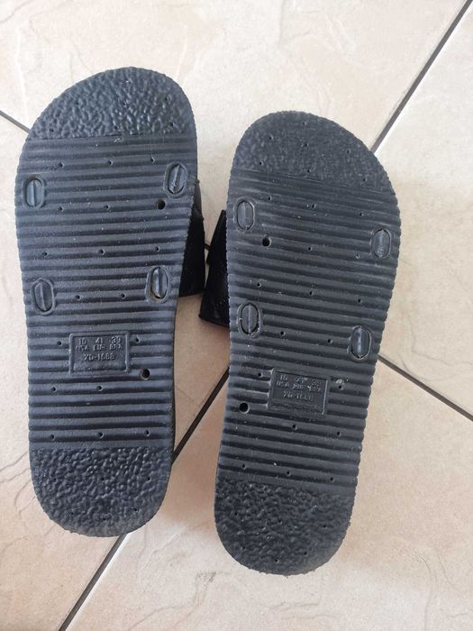 Klapki damskie wkładką 25,5 cm