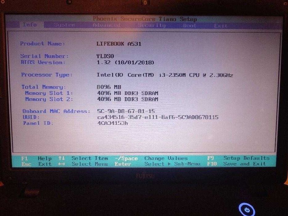 Sprawny i tani laptok Fujitsu A 531 z Windows 11