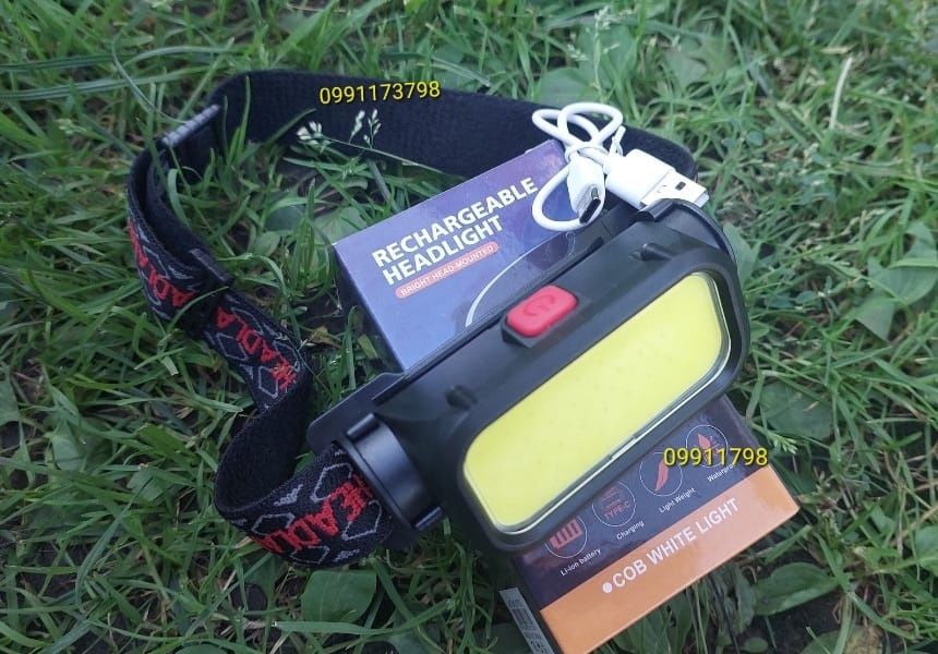 Ліхтар налобний BL-008+COB (white+red), червоне світло, водозахист, вб