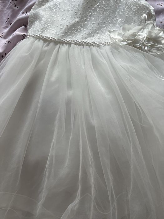 Sukienka wizytowa dla dziewczynki rozmiar 128