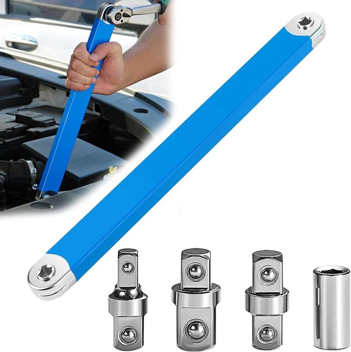 Chave de extensão universal, com adaptador 1/2", 1/4" e 3/8"
