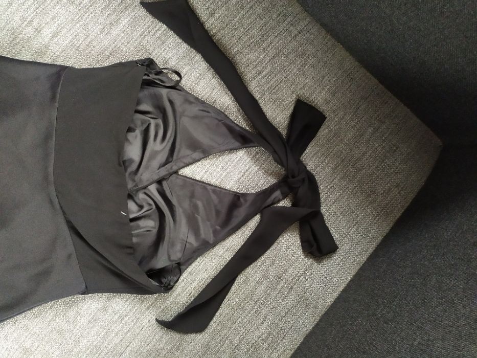 Sukienka czarna S 36 sylwester wesele studiowka