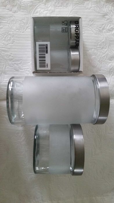 Скляні банки для зберігання продуктів DROPPAR  IKEA