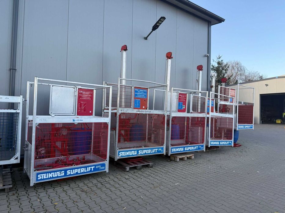 Winda budowlana wyciąg Steinweg Superlift 200kg/230V podnośnik taczka