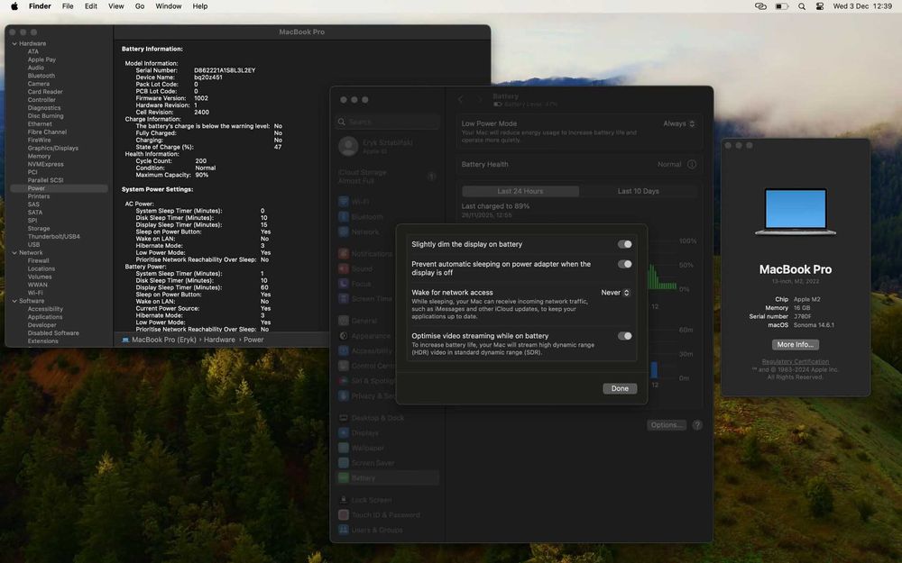 MacBook Pro M2 13" | 16GB RAM | 512GB SSD | Idealny + Hub USB-C Epico