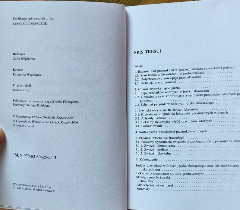 Przyimki Wtórne W Języku Słowackim / Polskim