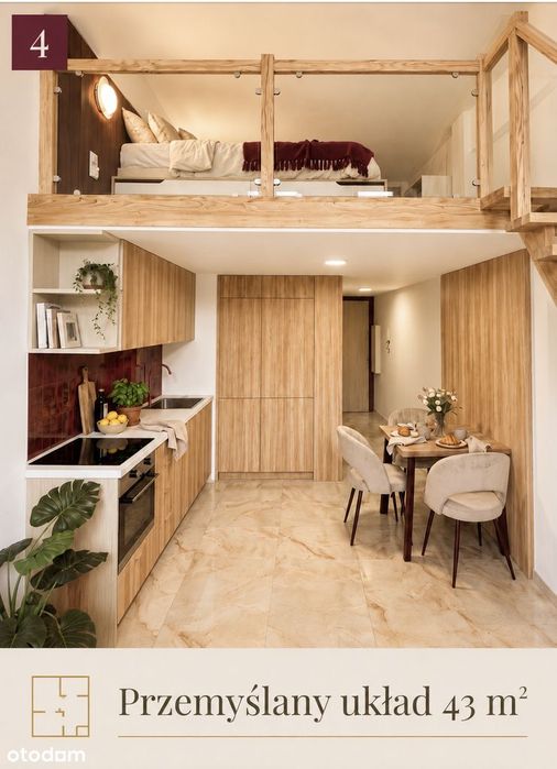 Loft 42m2 gotowy dla Ciebie/pod najem | WIMA | umeblowany | ROI 6-9%