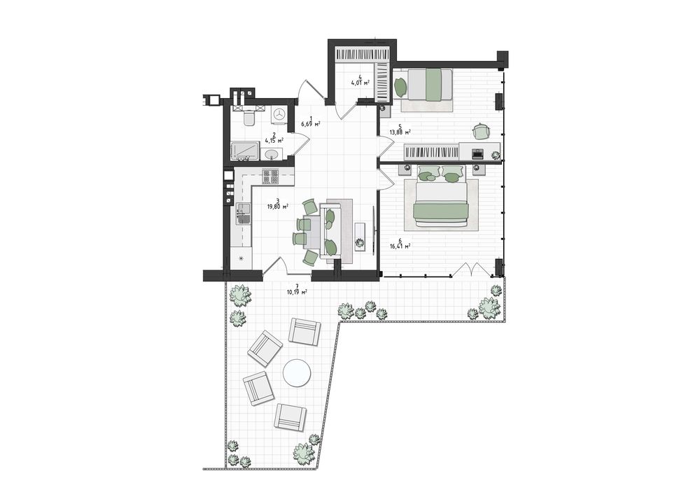 Продаж 2 кімнатна 73 мкв  Винники 2 поверх