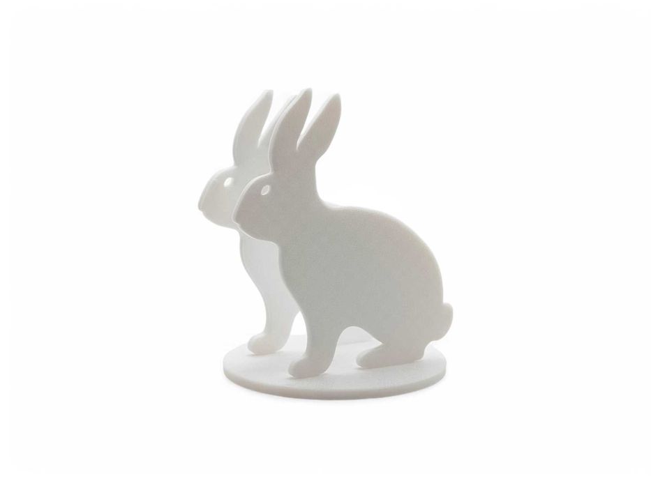 Serwetnik – Wielkanocny stojak na serwetki - Ozdoba Królik - Biały