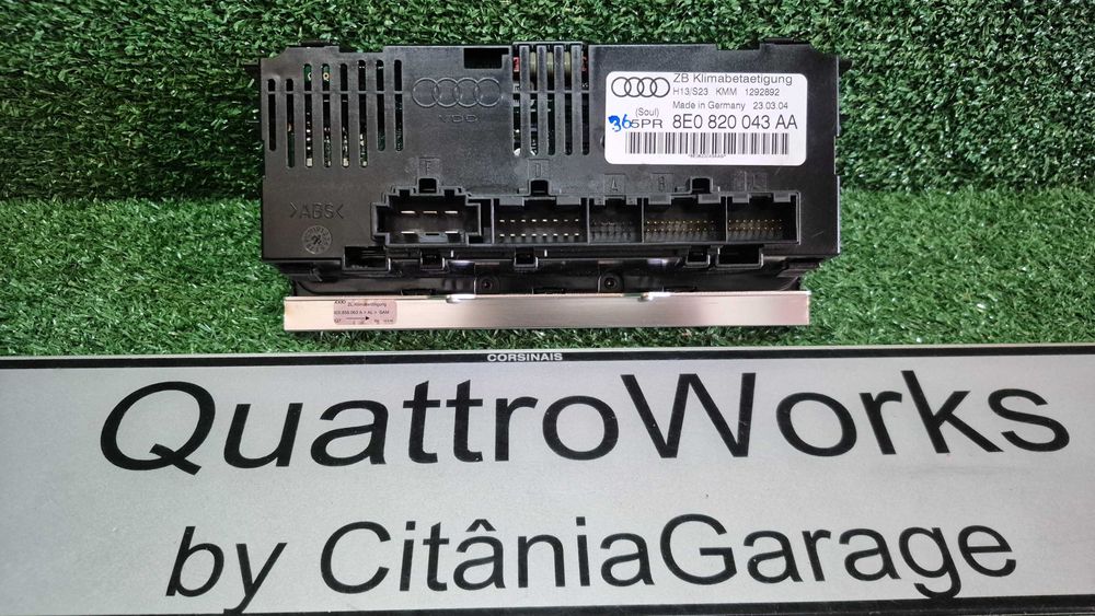 »AUDI A4 B6-B7 (8E/8H) - Climatronic / Módulo Sofagem / Ar Condicionado REF: 8E0820043AA COMO NOVO