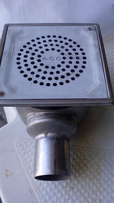 Sifão em inox com cesto de rezidos