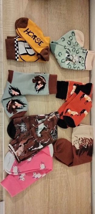 Колекція шкарпетки з конями, коні, подарунок любителям конфв