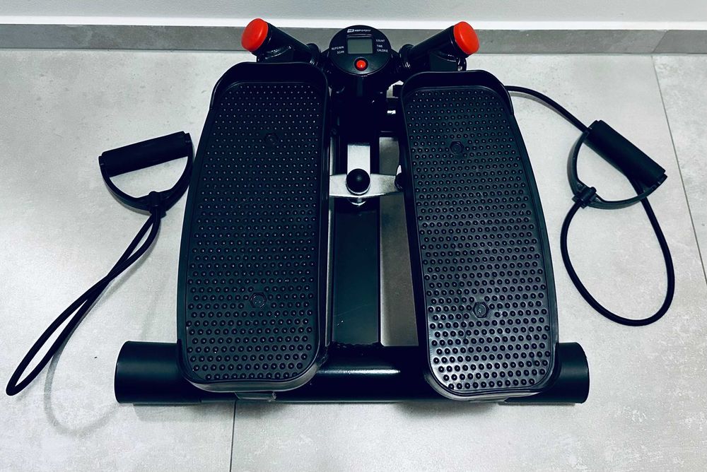 Hop-Sport Stepper Skrętny z linkami HS-035S Joy Czarno-Czerwony