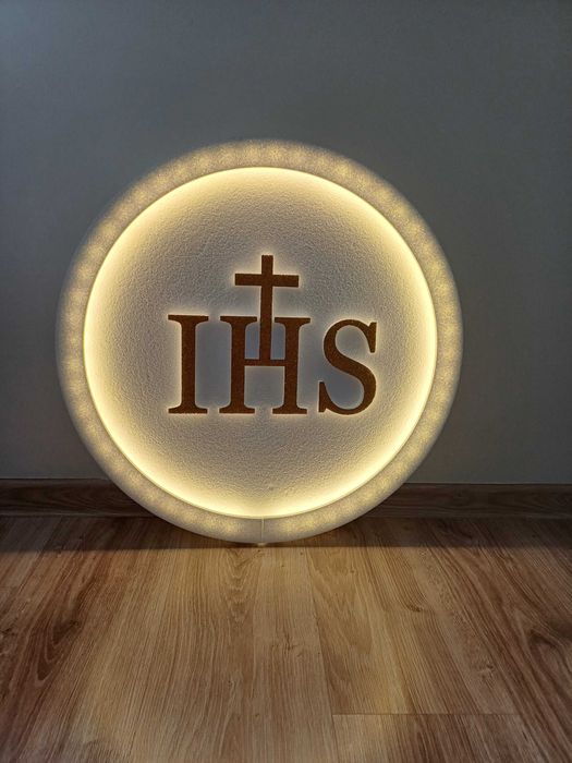 Hostia z podświetleniem led NOWOŚĆ dekoracja Pierwsza Komunia