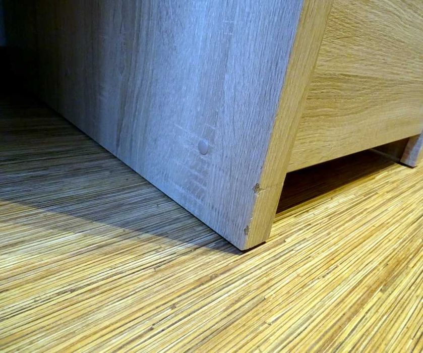 Biurko Kaspian 120 cm BRW z drzwiami i szufladą dąb sonoma