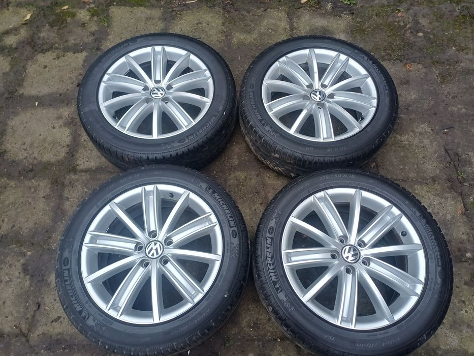 VW Tiguan 5N Kola Felgi Alufelgi Opony Zimowe 18 Cali