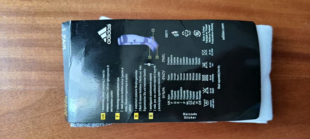 Meias de futebol do Real Madrid, Novas, Adidas, tamanho 40-42
