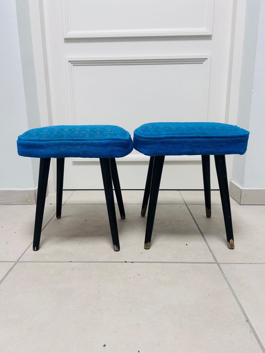 Taborety Patyczaki, Taboret PRL,  2 sztuki